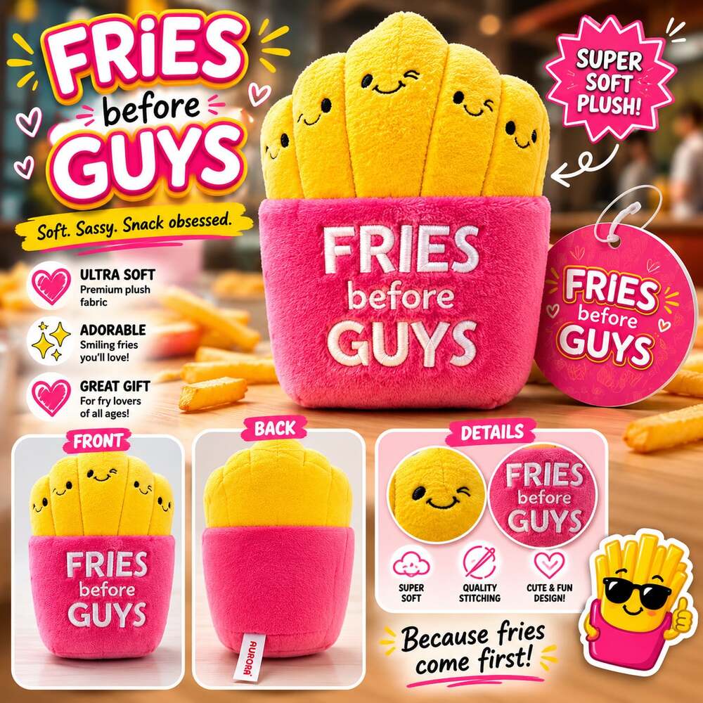 Aurora Fries Before Guys Plush Pillow